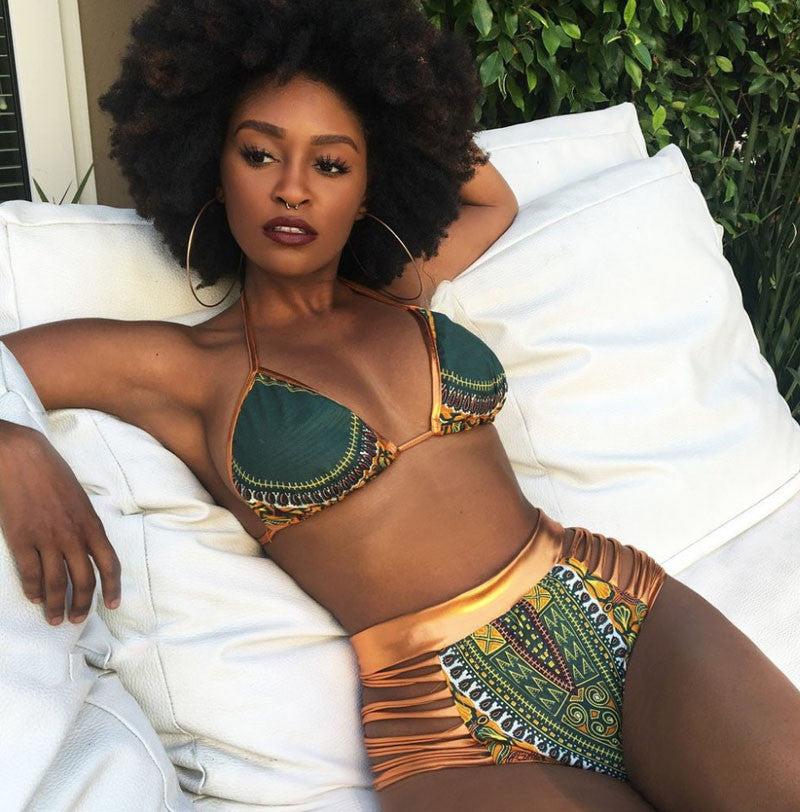 Two Piece African Print Bikini Set