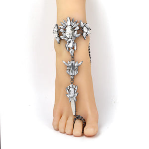 Crystal Barefoot Beach Foot Anklet