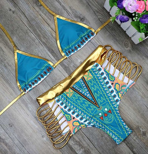 Two Piece African Print Bikini Set