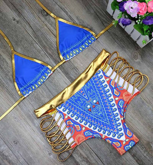 Two Piece African Print Bikini Set