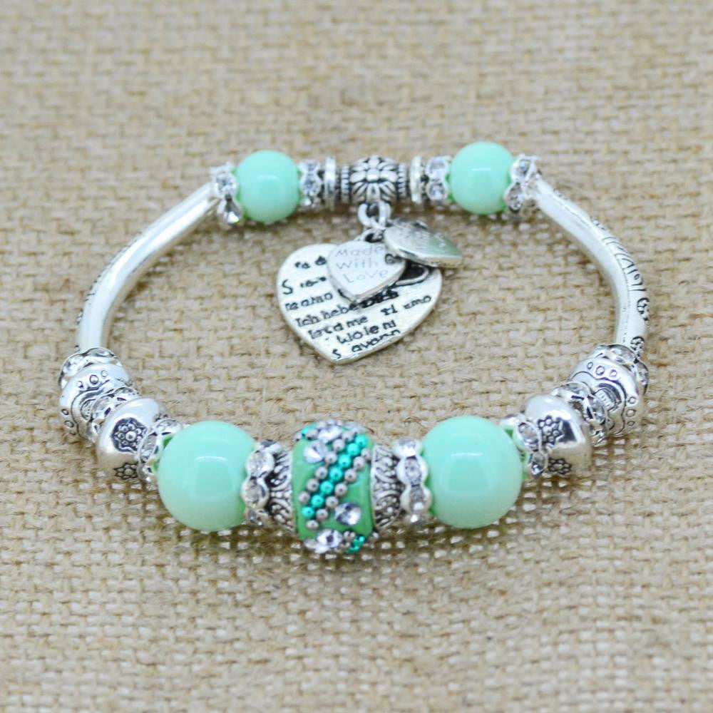 Love Heart Charm Bracelet