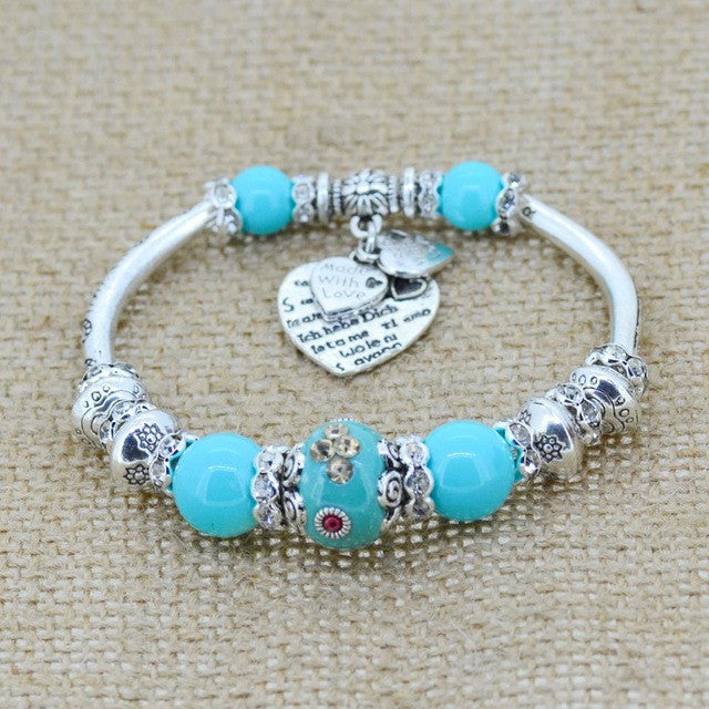 Love Heart Charm Bracelet