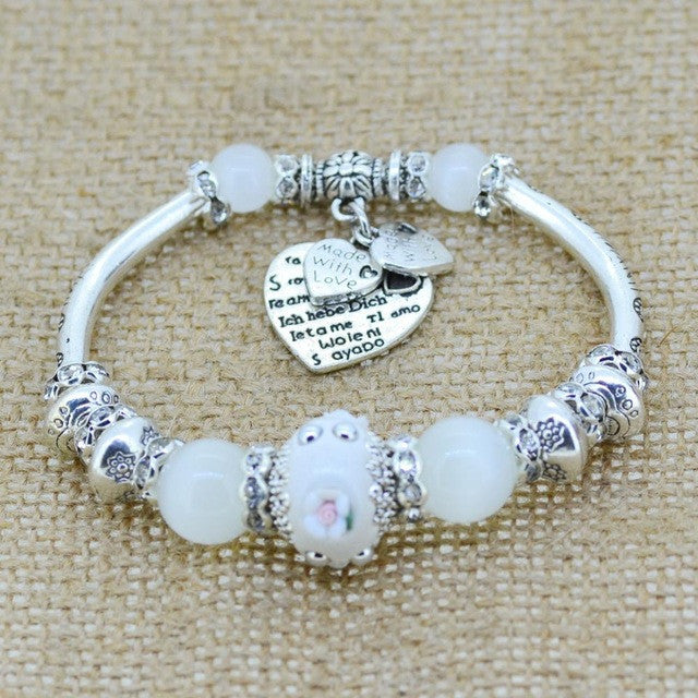 Love Heart Charm Bracelet