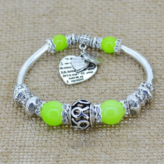 Love Heart Charm Bracelet