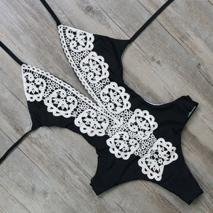 Crotchet Cut Out One Piece Monokini