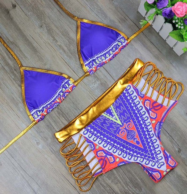 Two Piece African Print Bikini Set