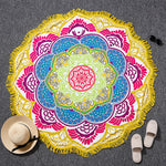 Indian Bohemian Tapestry Totem Lotus Mandala Beach Towel