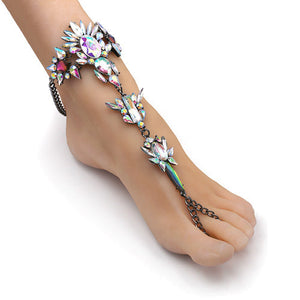 Crystal Barefoot Beach Foot Anklet