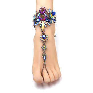 Crystal Barefoot Beach Foot Anklet