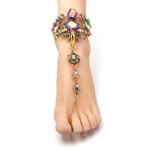 Crystal Barefoot Beach Foot Anklet