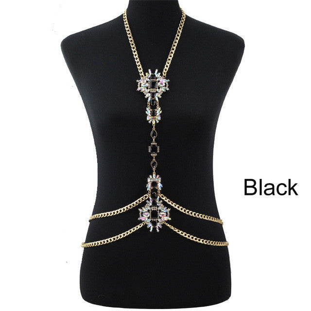 Summer rhinestone necklace Luxury Chunky necklace Women Flower Maxi Femme Statement 2017 Collier Bijoux