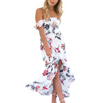 Nikita Floral Off-Shoulder Summer Dress with Cut Out Back